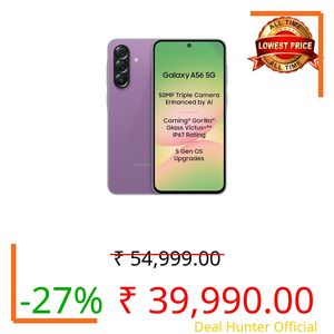 Samsung Galaxy A56 5G (Awesome Violet Glow, 8GB, 256GB)_with Other Offers