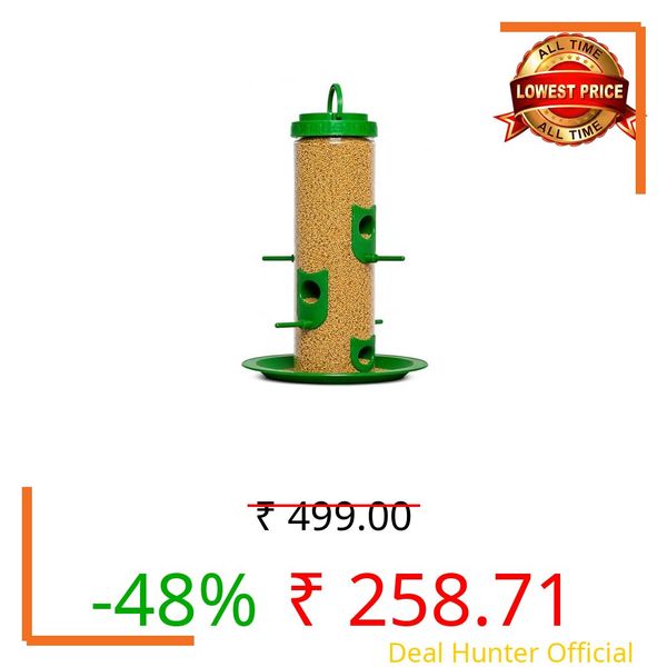 Hanging Bird Feeder for Balcony & Garden 900ml Large Capacity Outdoor Food Feeder for Birds