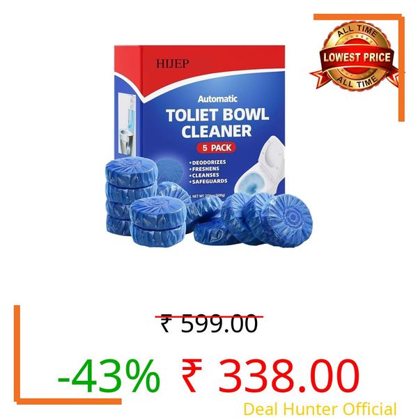 Automatic Toilet Bowl Cleaner Tablets for Deep Cleaning, Powerful Stain Removal, Long Lasting Freshness, Hygiene Protection & Easy Toilet Care (30)