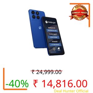 Motorola Moto g37 5G (Pantone Nautical Blue, 64GB Storage, 4GB RAM) | 6.67-inch HD+ 120Hz Display | Dimensity 6400 | 50MP Camera | 5200mAh Battery | 20W Charging