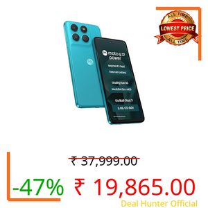 Motorola Moto g37 Power 5G (Pantone Capri, 128GB Storage, 8GB RAM) | 6.67-inch HD+ 120Hz Display | Dimensity 6400 | 50MP Camera | 7000mAh Battery | 30W Charging