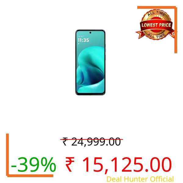 Motorola Moto g37 5G (Pantone Capri, 64GB Storage, 4GB RAM) | 6.67-inch HD+ 120Hz Display | Dimensity 6400 | 50MP Camera | 5200mAh Battery | 20W Charging