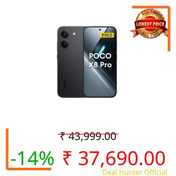 POCO X8 Pro 5G (Black, 8GB RAM), (256GB Storage)