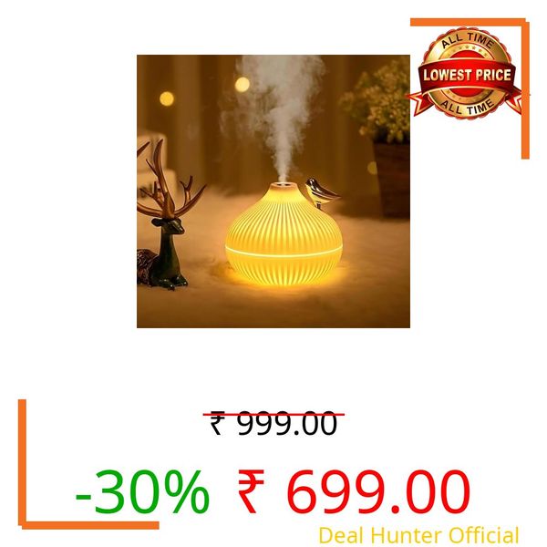 300ml Essential Oil Diffuser & Humidifier – Ultrasonic Cool Mist with Quiet Operation, LED Lights – Aromatherapy Air Freshener for Home, Office, Car(Colours May Vary) (Bird Aroma)