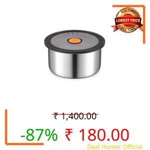 GAURINANDAN Stainless Steel Food Storage Containers with Airtight Lids, 500ML Lunch Box & Fridge Storage Container, Leak Resistant Food Container for Office, School & Gym