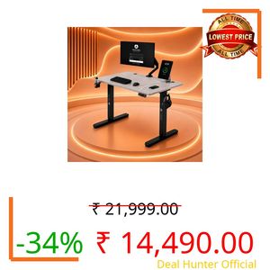 ARTIKEL Artidesk Eco-Neo Height Adjustable Table for Office Work 120x60cm | Electric Standing Desk | Ergonomic Sit Stand Workstation | USB-A & Type-C Charging | 3 Memory Presets | 80kg Load Capacity