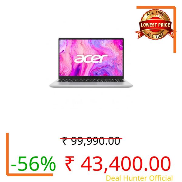 Acer One 15 Laptop (AO15-41M-G2) | AMD Ryzen 3 7320U Processor | 8GB LPDDR5 RAM | 512GB NVMe SSD | 15.6" Full HD IPS Display | Windows 11 Home | Ms-Office | HD Webcam | Long Battery Life.