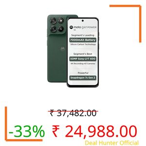 Motorola g67 Power 5G (Pantone Cilantro, 256 GB) (12 GB RAM)
