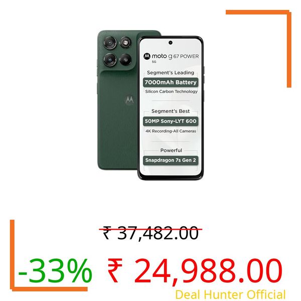 Motorola g67 Power 5G (Pantone Cilantro, 256 GB) (12 GB RAM)