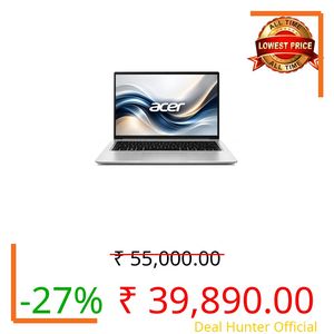 Acer One 14 Pro Laptop Z14-55M | 14" HD Display | AMD Ryzen 3 7320U | 8GB LPDDR5 RAM | 256GB NVMe SSD | Windows 11 MS Office | Thin & Light Design | AMD Radeon Graphics | Silver