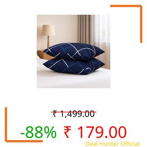 Tewise Microfiber Pillows Set 2, Soft Adjustable Pillow for Sleeping - 16 x 24 Inches -Blue (2, Blue, King (U.K. Standard S0-4 (Blue, Pack of 2)