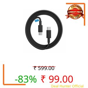Samsung 45W Original Type C To Type C,Mobile Data Charging Cable For Samsung Galaxy Superfast Power Cable A54/ A15/ A14/ A34/ A23/ F54/ F34/ F23/ F14/ M14/ M34/M33/S21 Fe/S22/S23/S23 Fe 5G/S24, Black