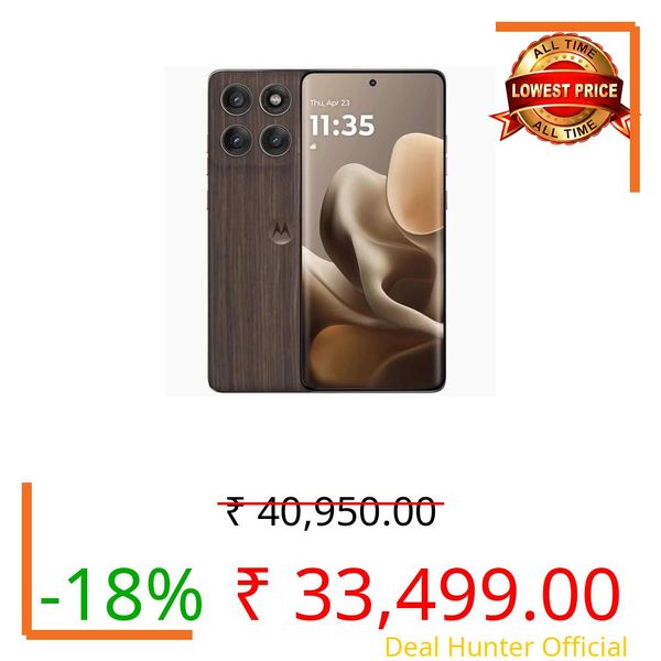 Motorola Edge 60 Pro 5G (Pantone Walnut, 12GB RAM, 256GB Storage) | MediaTek Dimensity 8350 Processor | 50MP AI Triple Camera | 50MP Selfie Camera | 6.7" 1.5K Super HD+ Display | 6000mAh Battery
