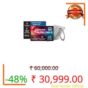 Lenovo Tab Plus Gen 2 {Smartchoice} with JBL 9-unit Speaker System, Wifi only, 12.1" 2.5K Display, 800nits Peak Brightness |8GB RAM + 128GB ROM (Expandable upto 2TB), MediaTek Dimensity 7400| 10200mAh