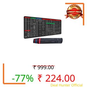 TELEKART Large Anti Slip Keyboard Shortcut Extended Desk mat/Mouse Pad with PS |AI | CDR | PR | Word | excel | PPT Shortcut Keys Computer mat for Laptop Size 800 x 300 x 3 mm