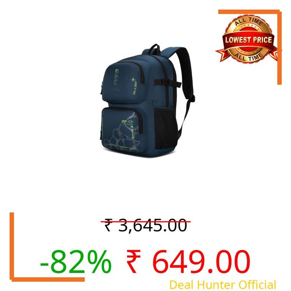 FOOTLOOSE by VIP Kinetic 30L Laptop Backpack (15.6"), 2 Compartments, Blue