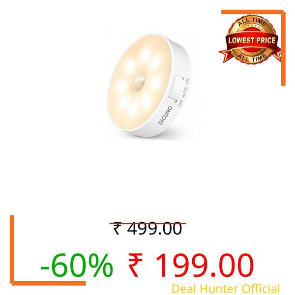 Motion Sensor Light for Home Rechargeable LED, PIR Motion Sensor Night Light Wireless, Auto On/Off Closet Wardrobe Cabinet Light, Magnetic Stick-On Indoor Lighting for Stairs Kitchen Hallway