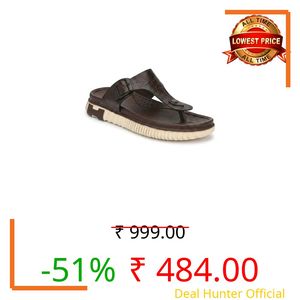 layasa Stylish Brown Flip Flop For Men