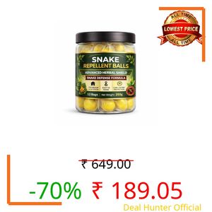 Herbal Snake Repellent Tablets for Home, Garden, Balcony & Outdoor Use | Natural Snake Away Formula | Long Lasting Pest Control | Easy Placement Non-Toxic Protection Tablets (PACK OF_1)
