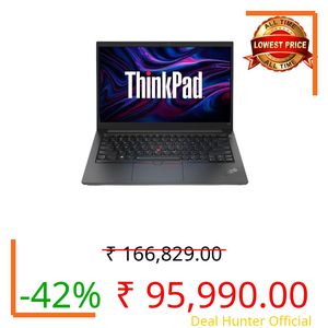 Lenovo ThinkPad E14, AMD Ryzen 7 7735HS, 16GB RAM, 512GB SSD, WUXGA IPS 14” (35.56cm), Win 11 Home, Office 2024, Graphite Black, 1.42Kg, 21M3S0QV00, Fingerprint, Backlit, 300 Nits, 1Y Warranty, Laptop