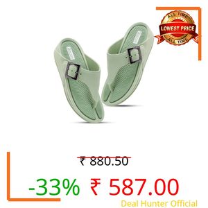 DOCTOR HEALTH SUPER SOFT Women's Orthopedic Toe Ring Sandals | Adjustable Buckle Comfort Flip Flops | Soft Cushioned Lightweight Anti-Skid Everyday Wear Slippers for Women
