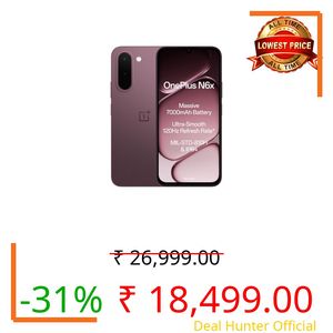 OnePlus N6x | 4GB+64GB | Burgundy Red | 7000mAh Battery | Power for Days | 36-Months Smoothness | Smooth 120Hz Display | Largest 5300mm2 Cooling System | Military-Grade Durability