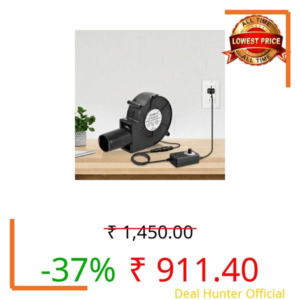 XOYO Blower fan 12v - 2.94A with Speed Controller Adapter | Brushless Blower With Speed Controller | Dual Ball Bearing Smooth running | DIY Cooling Ventilation Exhaust Projects