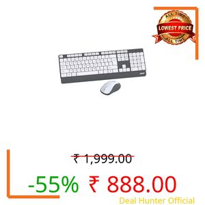 Acer OfficeLite KM300 Wireless Keyboard & Mouse Combo | 2.4GHz USB Nano Receiver | 104-Key Full-Size Keyboard with Multimedia Keys | Silent Optical Mouse | Plug & Play | Windows, macOS & Linux - White