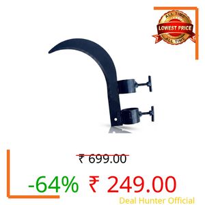 Multipurpose Grass Sickle Cutter Head with Adjustable Clamp – High Carbon Steel Sharp Curved Blade for Garden Trimming, Weed Cutting, Coconut Harvesting & Tree Branch Pruning, Farm Tool