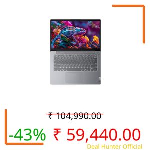 Lenovo 14 (2026), Intel Core i5 13th Gen 13420H - (8 GB DDR5/512 GB SSD/Intel UHD Graphics/Windows 11 Pro) Thin and Light Business Laptop/14.0" FHD Display/Luna Grey/Copilot Key/1.4 kg/MS Office 2024