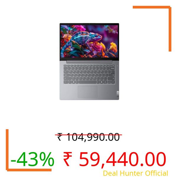 Lenovo 14 (2026), Intel Core i5 13th Gen 13420H - (8 GB DDR5/512 GB SSD/Intel UHD Graphics/Windows 11 Pro) Thin and Light Business Laptop/14.0" FHD Display/Luna Grey/Copilot Key/1.4 kg/MS Office 2024