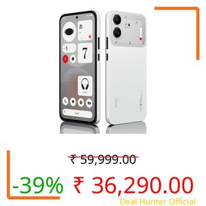 Nothing Phone (4b) 5G (White, 8GB RAM, 256GB Storage) | Snapdragon 6 Gen 4 Processor | 6.77-inch FHD+ AMOLED Display | 6000mAh Battery | 50MP + 8MP Dual Camera | Android 16