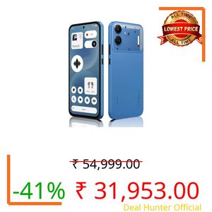 Nothing Phone (4b) 5G (Blue, 8GB RAM, 128GB Storage) | Snapdragon 6 Gen 4 Octa-Core Processor | 50MP + 8MP AI Dual Rear Camera | 16MP Front Camera | 6.77-inch AMOLED Display | 6000mAh Battery