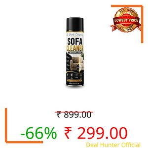Sofa Cleaner Foam Spray 600ml | Waterless Upholstery Cleaner for Sofa, Carpet, Mattress & Car Seats | Deep Cleaning Foam Removes Stains, Dirt & Odours | Quick Dry Fabric Clean with Fresh Fragrance