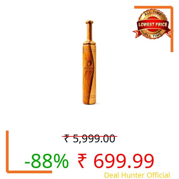 DRAGORA Creation Sheesham Wood Indian Clubs/Mudgal/Meel/Clubbell/Karla Kattai/Weight,Fitness Equipment for Men & Women,for Home & Gym Workout,Made in India,1 Unit (3KG)