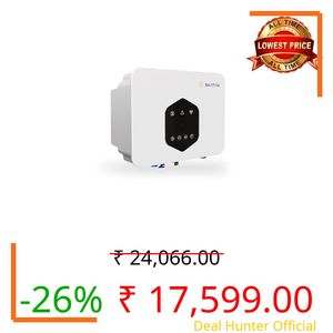 SAATVIK Solar Inverter for Home | Warranty 10 Years, 3.3 KW | Single Phase Solar Inverter | Grid-Tied GTI | High Efficiency | Uday ON-Grid Series | Residential & Rooftop | White