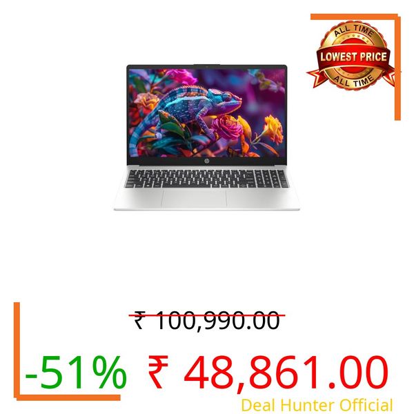 HP Professional 15 (2026), Intel (i3 14th Gen) Core 3 100U - (8 GB DDR5/512 GB SSD/Intel UHD Graphics/DOS (MS Office/Windows not Installed) Thin & Light Business/15.6" /Silver/1.5kg