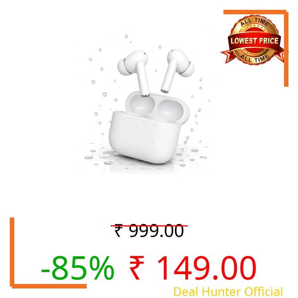 Wireless Bluetooth Earbuds with Fast Pairing, ANC Mic, Hi-Fi Stereo Sound, Touch Control, Type-C Charging Case, IPX5, TWS Earphones for Calling, &Gaming Music (Whete)