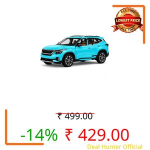 Amisha Gift Gallery Diecast Plastic Toy Car 1:36 Scale | Pull Back Action | Openable Doors | Made in India | SUV Model Car | Mini Collectible Toy for Kids & Boys | Kia Style | Seltos Inspired Design
