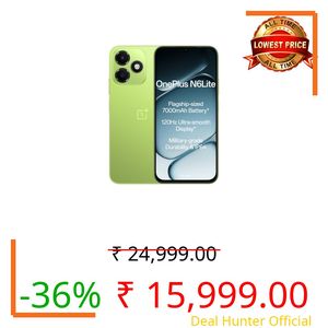 OnePlus N6 Lite | 4GB+64GB | Neo Green | Massive 7000mAh Long-Lasting Battery | 120Hz Ultra Smooth Display | 36 Months Fast & Smooth | Military-Grade Durability