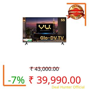 Vu California 139cm (55 inches) GloQLED Smart Google 4K TV VuGLOQLEDDV