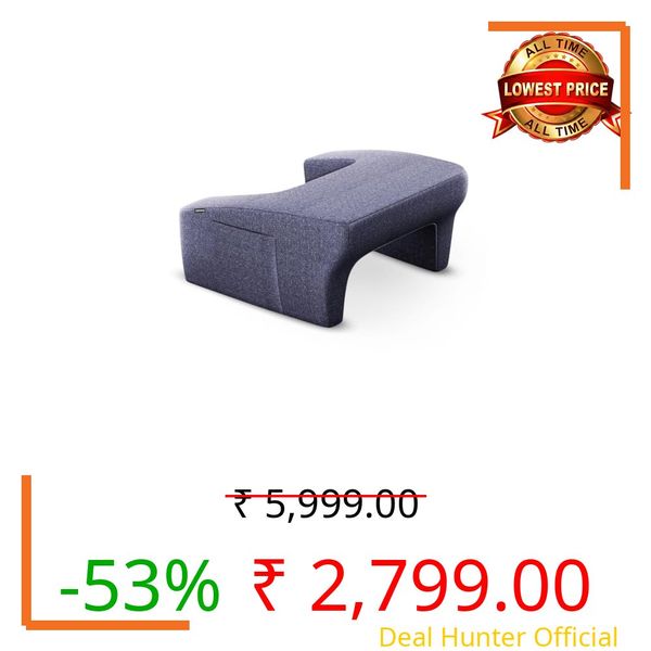CareFoam Lap Desk Pillow for Bed & Sofa | High Resilience Memory Foam Laptop Cushion with Wide Work Surface, Storage Pockets & Spacious Leg Space | for Work, Study, Gaming & Reading
