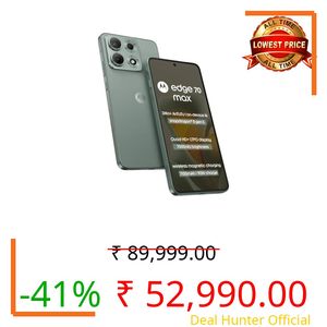 Motorola Edge 70 Max (Pantone Aqua Gray, 8GB RAM, 256GB Storage) | Snapdragon 8 Gen 5 Processor | 50MP + 8MP Dual Camera | 32MP Selfie Camera | 7100mAh Battery |