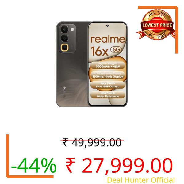 realme 16x 5G Smartphone 6GB+256GB Brown
