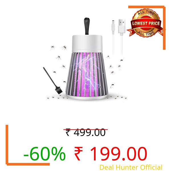 Mansi NOVA Mosquito Lamp Eco Friendly USB Powered LED Mosquito Killer Machine Indoor Bug Zapper Chemical Free Insect Trap Safe for Kids Pets Easy Clean | मच्छर भगाने वाला लैंप