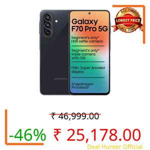 Samsung Galaxy F70 Pro 5G (Alpha Black, 128 GB) (6 GB RAM)