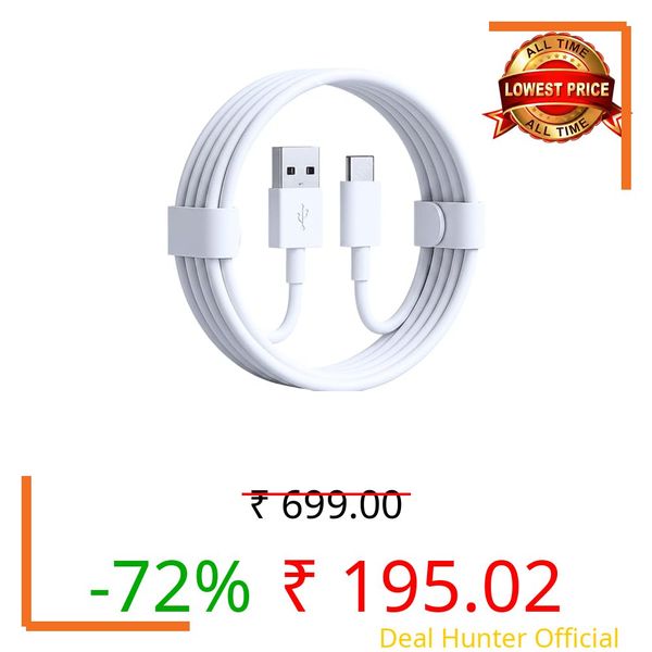 120W Type C to Type USB PD3.0 Charging Cable for Vivo X200, X200 Pro, X200 FE, V60, V50, V40 Pro, T4 Ultra, T4, Y400, Y300, iQOO 13, Neo 10, Neo 10R| Flash Charge Support | Original Charging Speed |