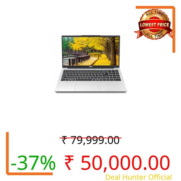 Acer Aspire 3 (2026) Intel Core i3 13th Gen 1305U - (16 GB/500 GB SSD/Intel UHD Graphics/Windows 11 Home) Thin and Light Laptop/15.6" FHD IPS Display/Silver/Copilot Key/1.5Kg/MSO 2024/2 Years Warranty
