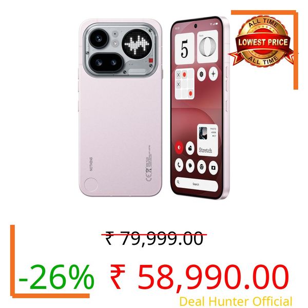 Nothing Phone (4a) Pro 5G, 12GB RAM, 256GB, Pink