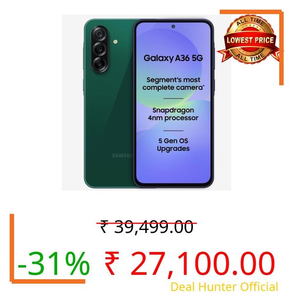 Samsung A36 5G (Dark Green, 128 GB) (8 GB RAM)